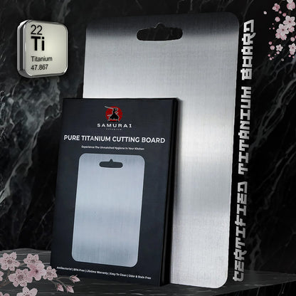 Samurai™ 100% Pure Titanium Cutting Board - Superior Hygiene & Durability