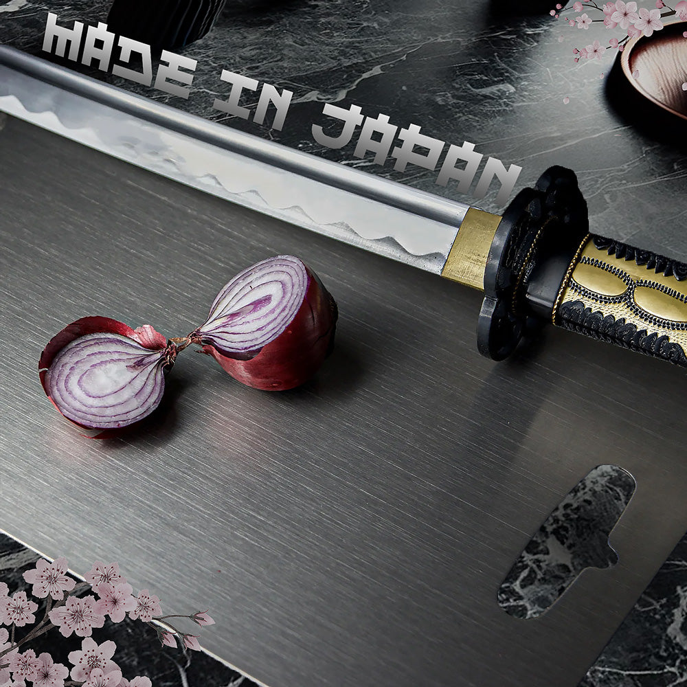 Samurai™ 100% Pure Titanium Cutting Board - Superior Hygiene & Durability